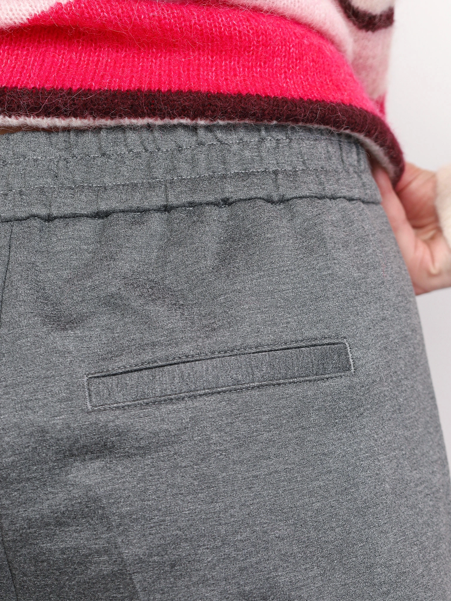 Брюки серого цвета из смесовой вискозы